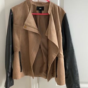 Faux Leather Moto Jacket